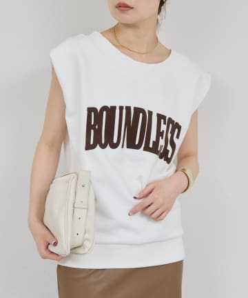 GALLARDAGALANTE(ガリャルダガランテ) オフショルロゴスウェットTシャツ