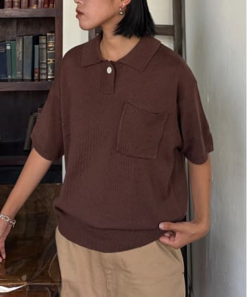 CIAOPANIC TYPY(チャオパニックティピー) 【UNISEX】サマーニットポロシャツ