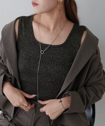 Lui's(ルイス) ラメ2WAYタンクトップ