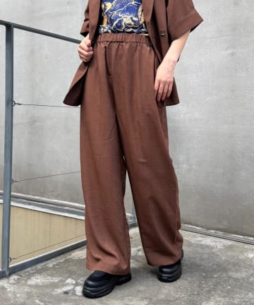 CIAOPANIC TYPY(チャオパニックティピー) ≪3サイズ展開≫テックリネンワイドパンツ