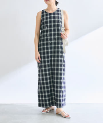 OUTLET(アウトレット) 【RIVE DROITE】【MONN.:.(モン)】チェックワンピース