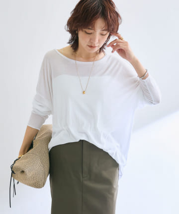 OUTLET(アウトレット) 【RIVE DROITE】シアーフライスカットソー