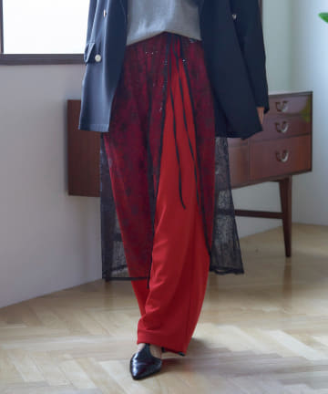 Remind me and forever(リマインドミーアンドフォーエバー) 【nane】ピケリラックスイージーパンツ