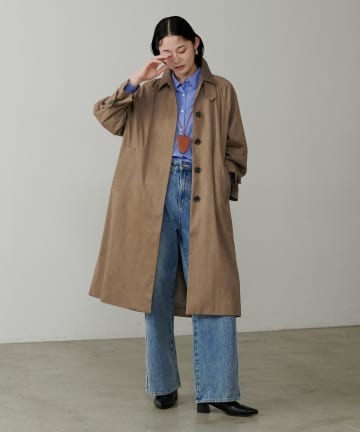 LARUTA(ラルータ) 2WAYフェイクスエードロングコート