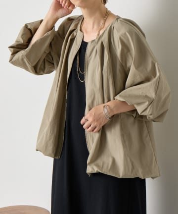 Jena　espace merveilleux(ジェナ　エスパスメルヴェイユ) タックバルーンチュニックジャケット