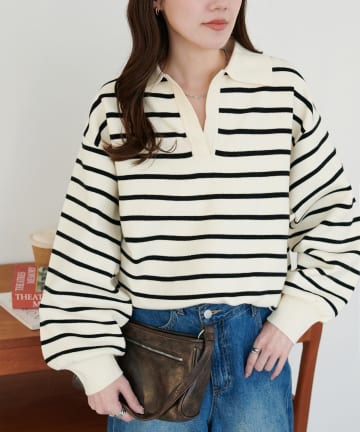 DISCOAT(ディスコート) スウェットライクスキッパープルオーバー《WEB限定カラーあり》