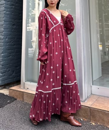 CIAOPANIC TYPY(チャオパニックティピー) indiaエンブロイダリー刺繍ワンピ