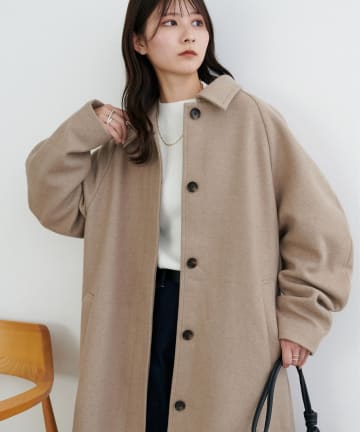 DISCOAT(ディスコート) 【トレンドに左右されない！】中空糸ステンカラーコート