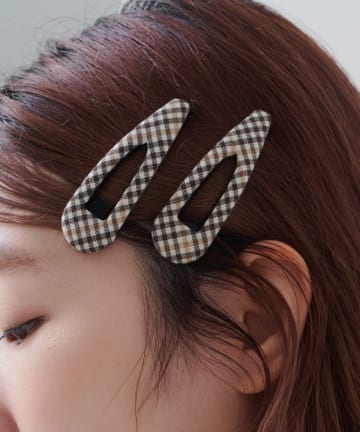 Kastane(カスタネ) 【新色追加/ドット&チェック/fiw.】アソートパッチンピン