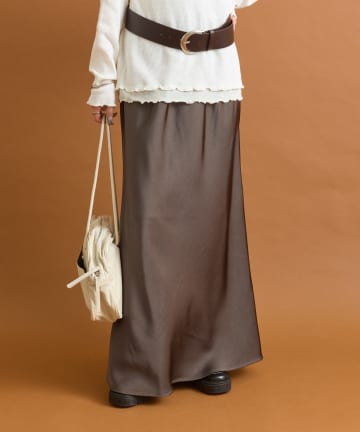 サテンマーメイドスカート