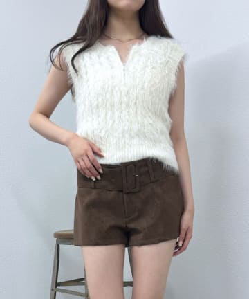 mline(エムライン) [mline]シャギーＺＩＰフーディー