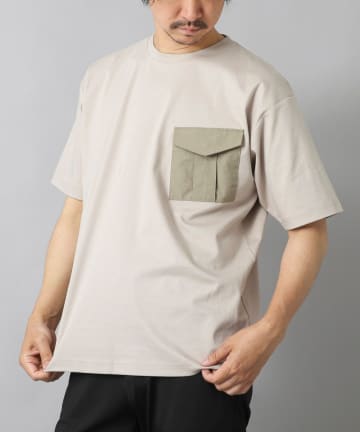 NOLLEY'S(ノーリーズ) 【ACTIVE SECT】《限定展開》カーゴポケットTシャツ
