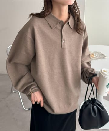 DISCOAT(ディスコート) 【こなれ見え◎/ユニセックス】ソフトタッチニットポロ