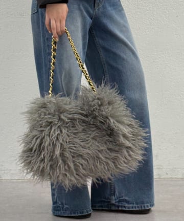 LOUNGEDRESS(ラウンジドレス) VIOLA ELMOファーチェーンBAG