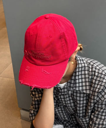 CIAOPANIC TYPY(チャオパニックティピー) 【UNISEX】ダメージロゴキャップ