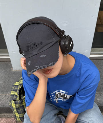 CIAOPANIC TYPY(チャオパニックティピー) 【UNISEX】ダメージロゴキャップ