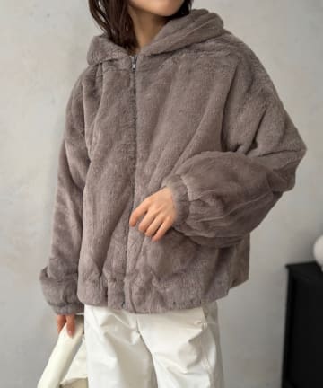 LOCUST(ローカスト) ファーフードジャケット