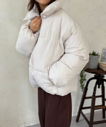 LOCUST(ローカスト) 【軽暖】中綿スタンドブルゾン