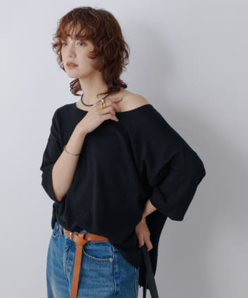 RIVE DROITE(リヴドロワ) 予約【MONN.:. （モン）】LOOSE KNIT Tee