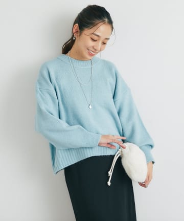 un dix cors(アンディコール) 《人気アイテム・デイリーに活躍◎》ヤクライククルーネックニット