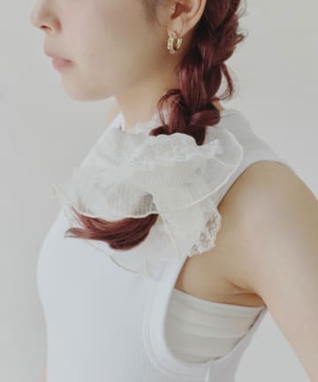 Lattice(ラティス) ビッグドット柄シュシュ