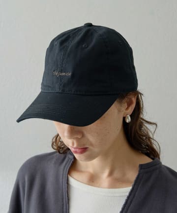Whim Gazette(ウィム ガゼット) 【THE PAUSE】コットン刺繍キャップ