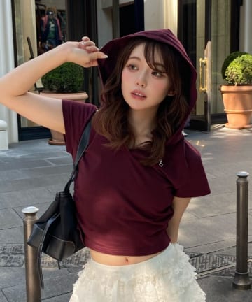 RAY CASSIN(レイカズン) フードスキッパーTシャツ