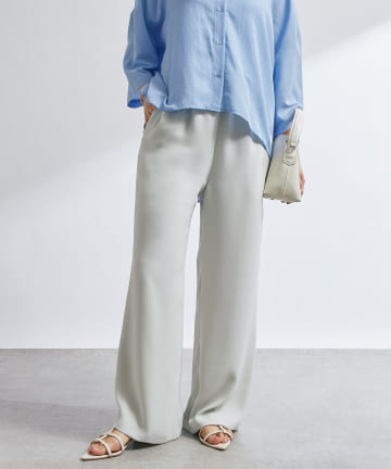 OUTLET(アウトレット) 【un dix cors】ラメドロストイージーパンツ