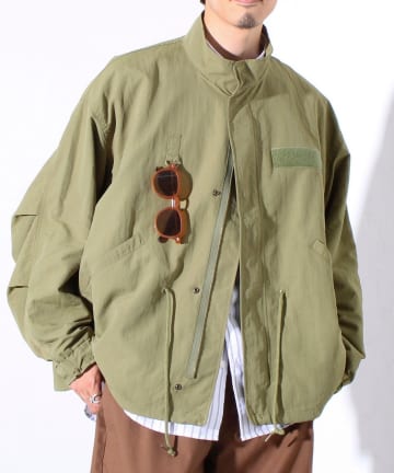 FREDY & GLOSTER(フレディ アンド グロスター) 【GLOSTER】ミリタリーテイスト ショート丈モッズブルゾン 裏メッシュ