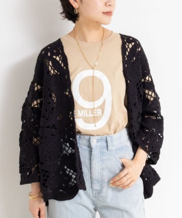 NOLLEY'S(ノーリーズ) レース刺繍7分袖ボレロ