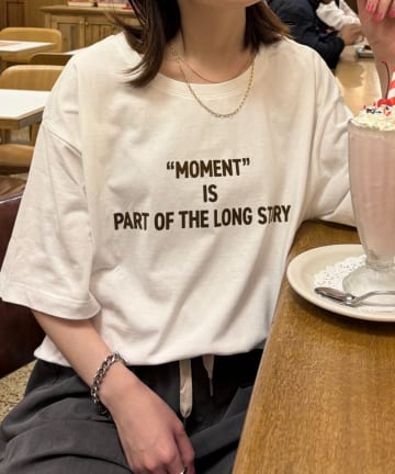 CIAOPANIC TYPY(チャオパニックティピー) フロッキーロゴプリント半袖オーバーTee