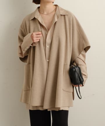 【はな】omekashi オメカシ　人気完売品　シャギースタンドピーコート 今季一押しアウター】シャギースタンドピーコート | Omekashi