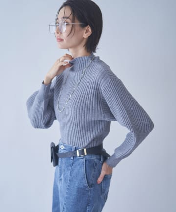 Remind me and forever(リマインドミーアンドフォーエバー) 【WEB先行予約】ボトルネックリブプルオーバー