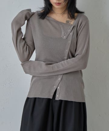 -goocy-(グーシー) 麻ライクシアースナップPO