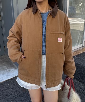 CIAOPANIC(チャオパニック) コーデュロイカラーダックワークジャケット