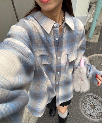 CIAOPANIC(チャオパニック) アソートチェックシャツブルゾン