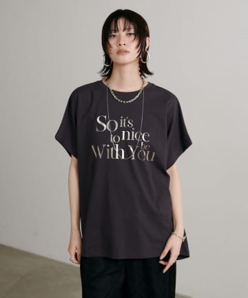 LARUTA(ラルータ) 汗染み防止バックスリットロゴT