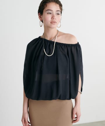 LARUTA(ラルータ) ［Web限定］クールメッシュマルチWAYブラウス