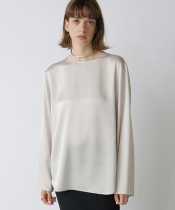 Drawing Numbers(ドローイングナンバーズ) サテンボートブラウス