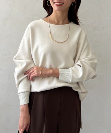 Chez toi(シェトワ) BACKリブスエードプルオーバー