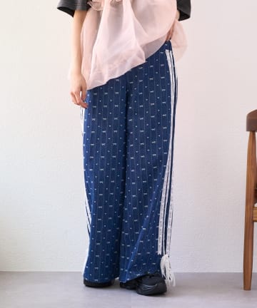 w closet(ダブルクローゼット) 【25AW】リボンレースラインパンツ