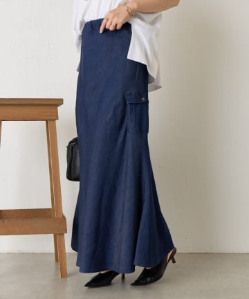Jena　espace merveilleux(ジェナ　エスパスメルヴェイユ) テンセルデニムロングスカート