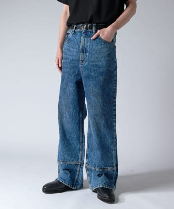 OUTLET(アウトレット) 【Lui's】00''s ケミカルウォッシュドワイドパンツ