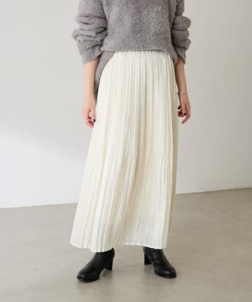 COLLAGE GALLARDAGALANTE(コラージュ ガリャルダガランテ) フィラメントサテンプリーツスカート