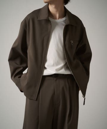 ダブルクロスジップブルゾン