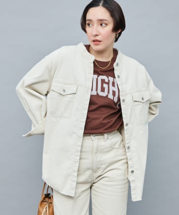 NOLLEY'S(ノーリーズ) 【RM denim】硫化染コーデュロイシャツジャケット