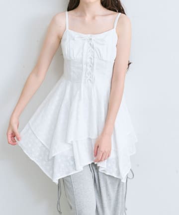 OLIVE des OLIVE(オリーブ デ オリーブ) イレヘムキャミチュニックワンピース