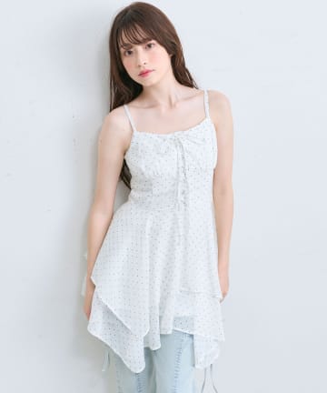 OLIVE des OLIVE(オリーブ デ オリーブ) イレヘムキャミチュニックワンピース