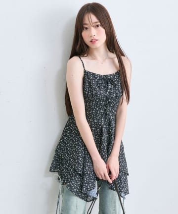 OLIVE des OLIVE(オリーブ デ オリーブ) イレヘムキャミチュニックワンピース