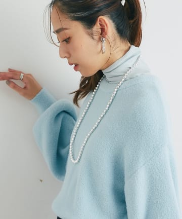 un dix cors(アンディコール) 《リラクシーな着心地》シアーフライスタートルネック